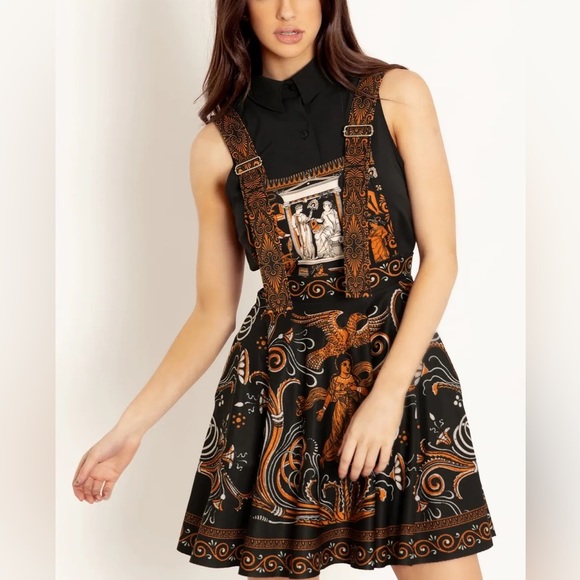 Blackmilk “GREEK ORNAMENT APRON DRESS” Size Medium M NWT Dress or Skirt - Picture 16 of 16